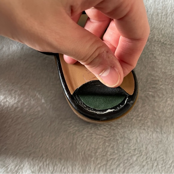 Franco Sarto Chunky Leather Block Heel Sandals 8.5 - Picture 8 of 8